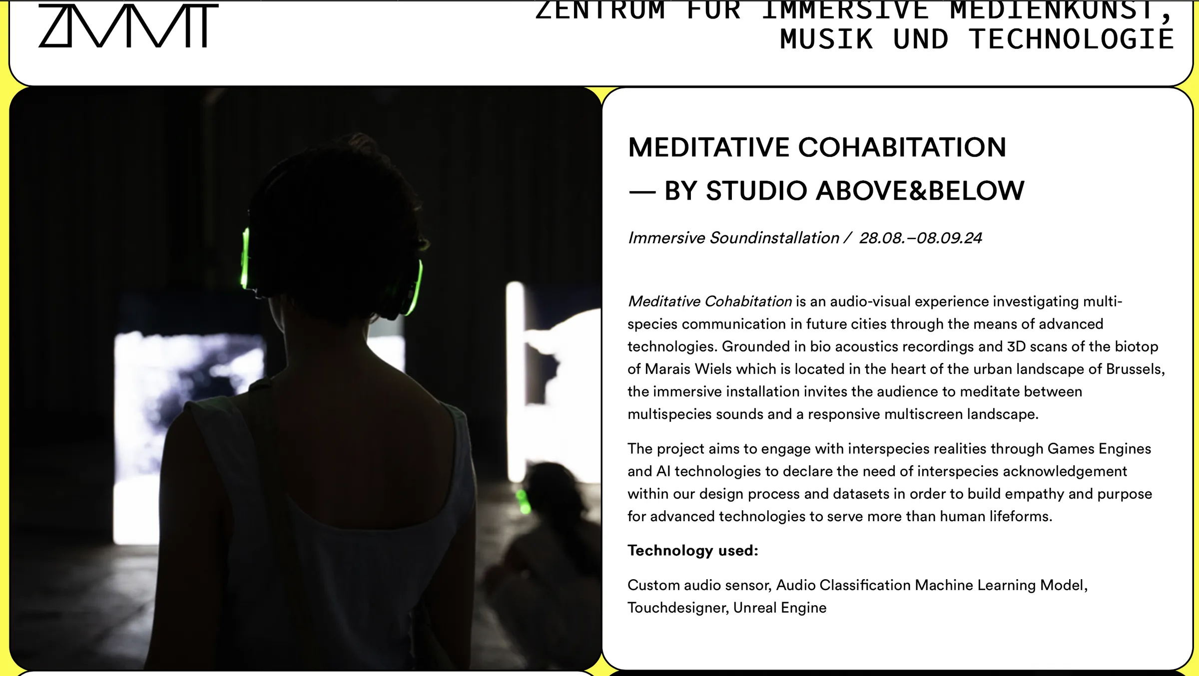 Studio Above&Below — ZiMMT, Leipzig, GER